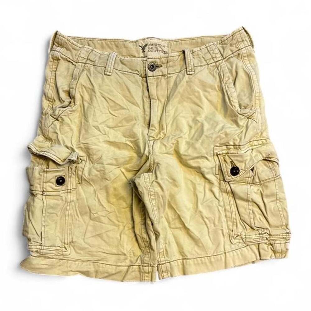 American Eagle Outfitters Vintage Cargo Shorts Khaki Size 36